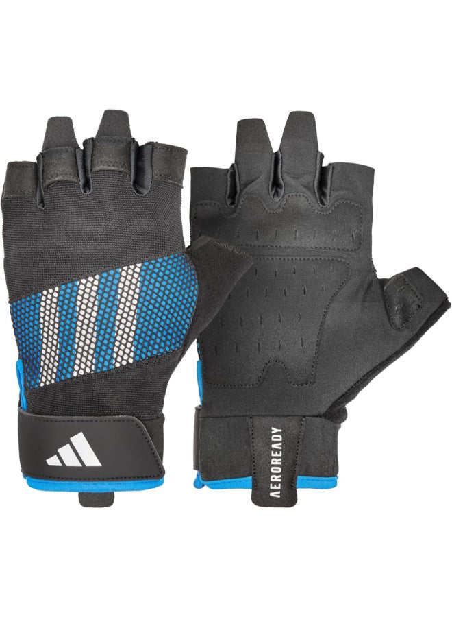 Adidas Performance Aeroready Training Gloves Blue and Black 2.5 x 15 x 25 cm ADGB-15014BL - Image 2